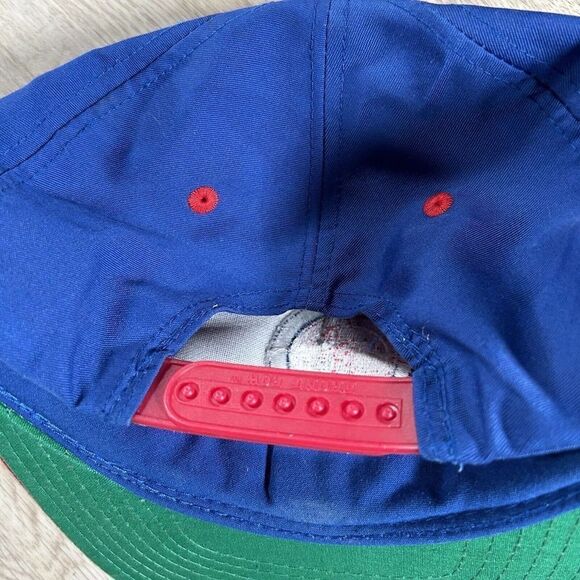 Vintage Detroit Pistons Hat Snapback NBA Basketball Twins Blue Red Cap - Picture 2 of 9